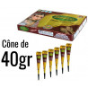 Lot de 12 Cônes Hénné Naturel MARRON + Pochoir OFFERT