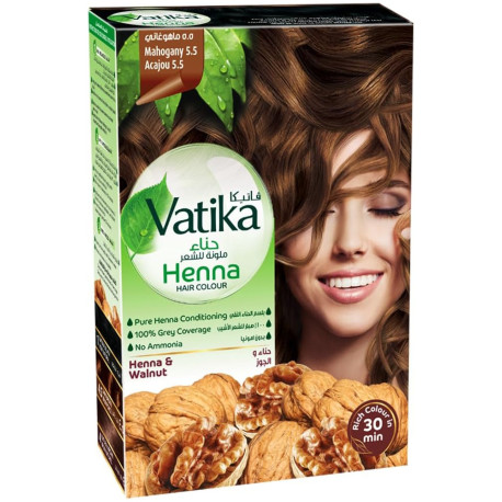 Henné acajou pour cheveux - Dabur Vatika