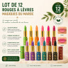 Lot de 12 Rouge à lèvres Magique du Maroc - Couleur