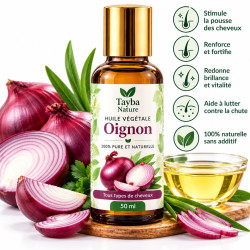 Huile Oignon cosmétique pour cheveux et corps