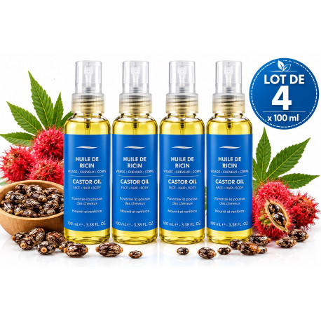 Huile de Ricin Lot de 4